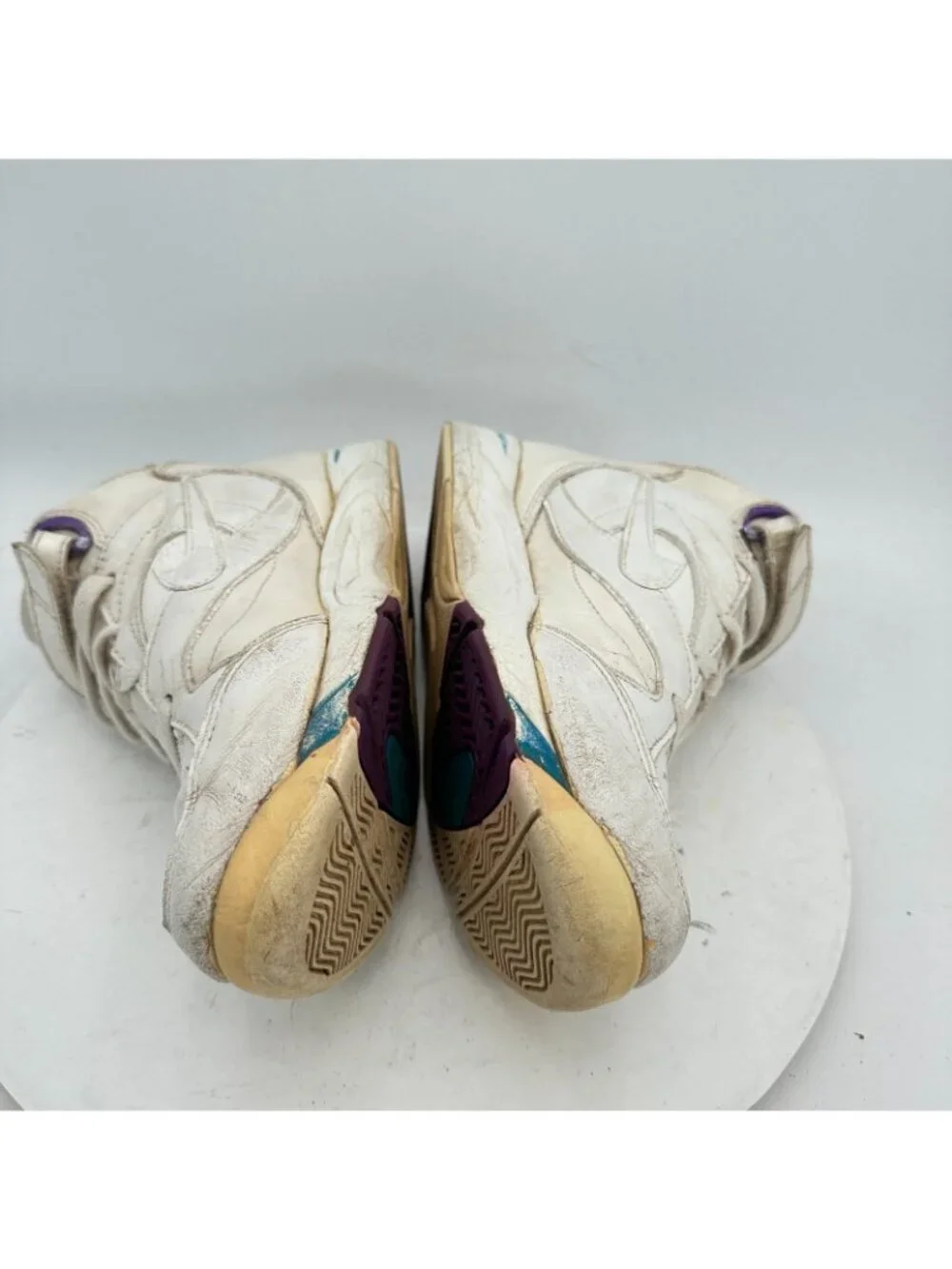 Vintage Nike Air Women Size 8 White Teal Purple Shoes Made In China